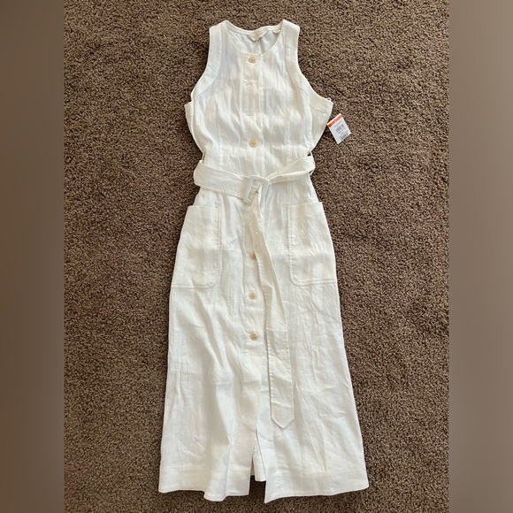 New Ted baker Jancita belted button front dress - Picture 3 of 7